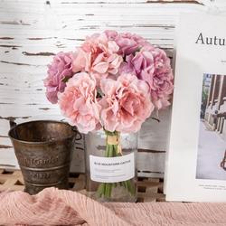 Factory Wholesale Green Hydrangea Peony Bouquet Artificial Flower Home Decoration Wedding Bouquet Faux Flowers