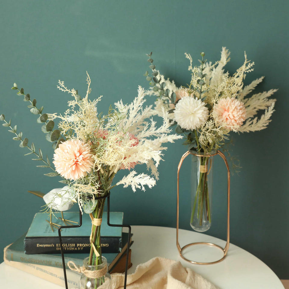 Finest Price Real Touch Flowers Bouquet Artificial Flowers Bunch For Wedding Desktop Decoration